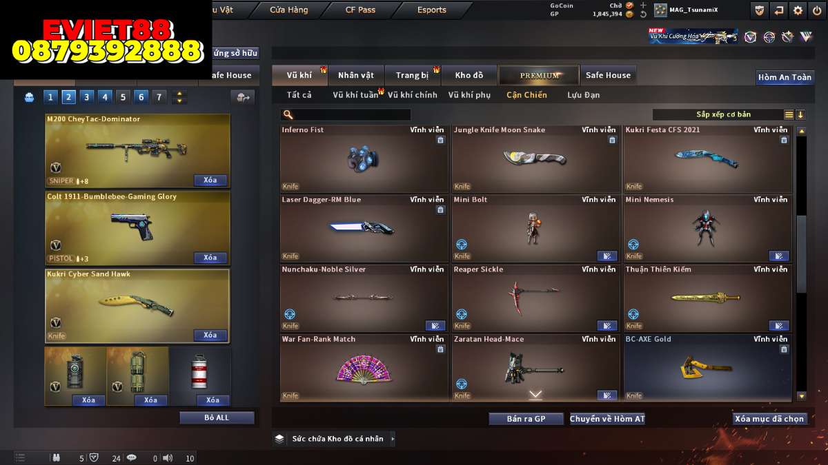 shop acc cf uy tin gia re
